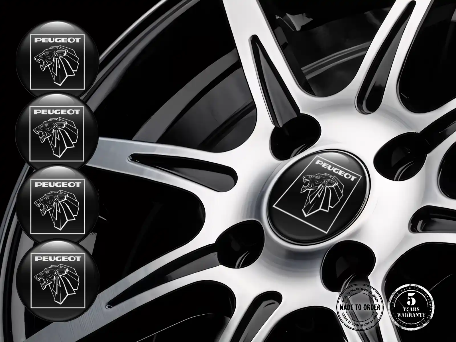 Peugeot Sticker Dome Edition High-Quality Car Labels